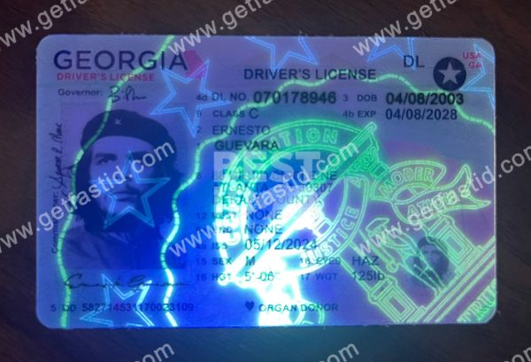 Georgia ID front